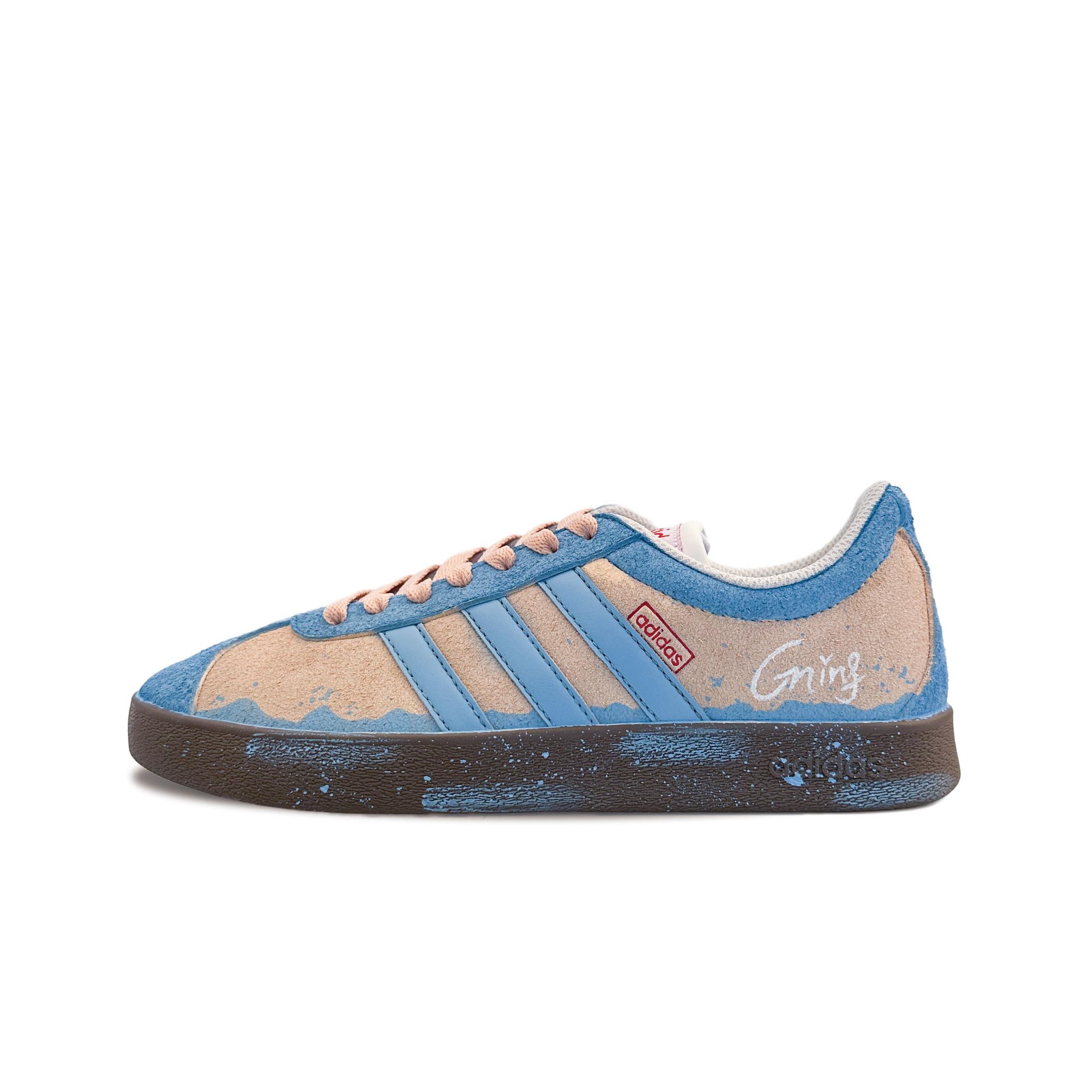 

Кроссовки adidas neo Vl Court Skateboarding Shoes Unisex Low-top Tnf Blue/Mandarin/Asphalt Grey, желтый