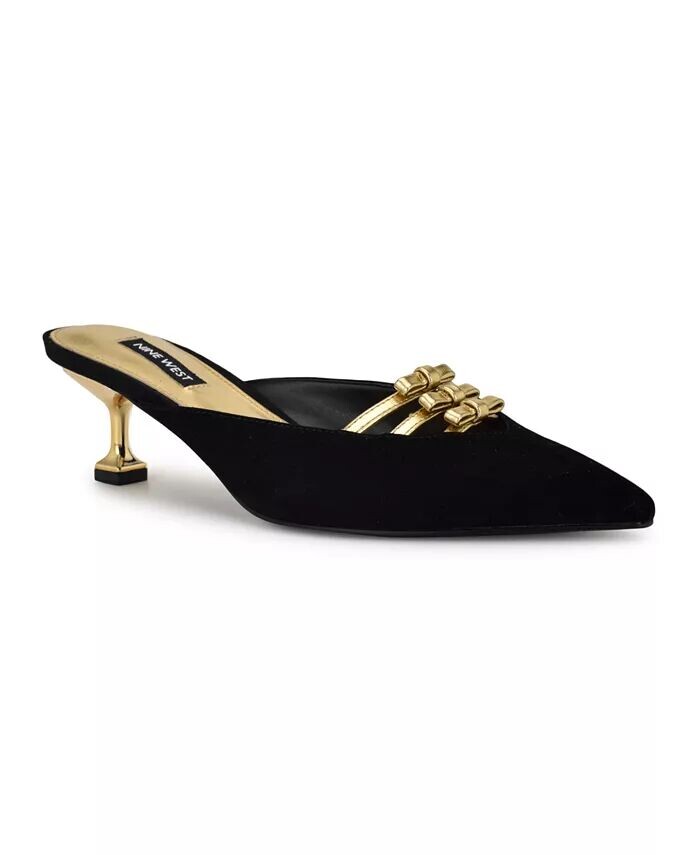

Женские туфли-мюли с острым носком Weeka без шнуровки Nine West, черный