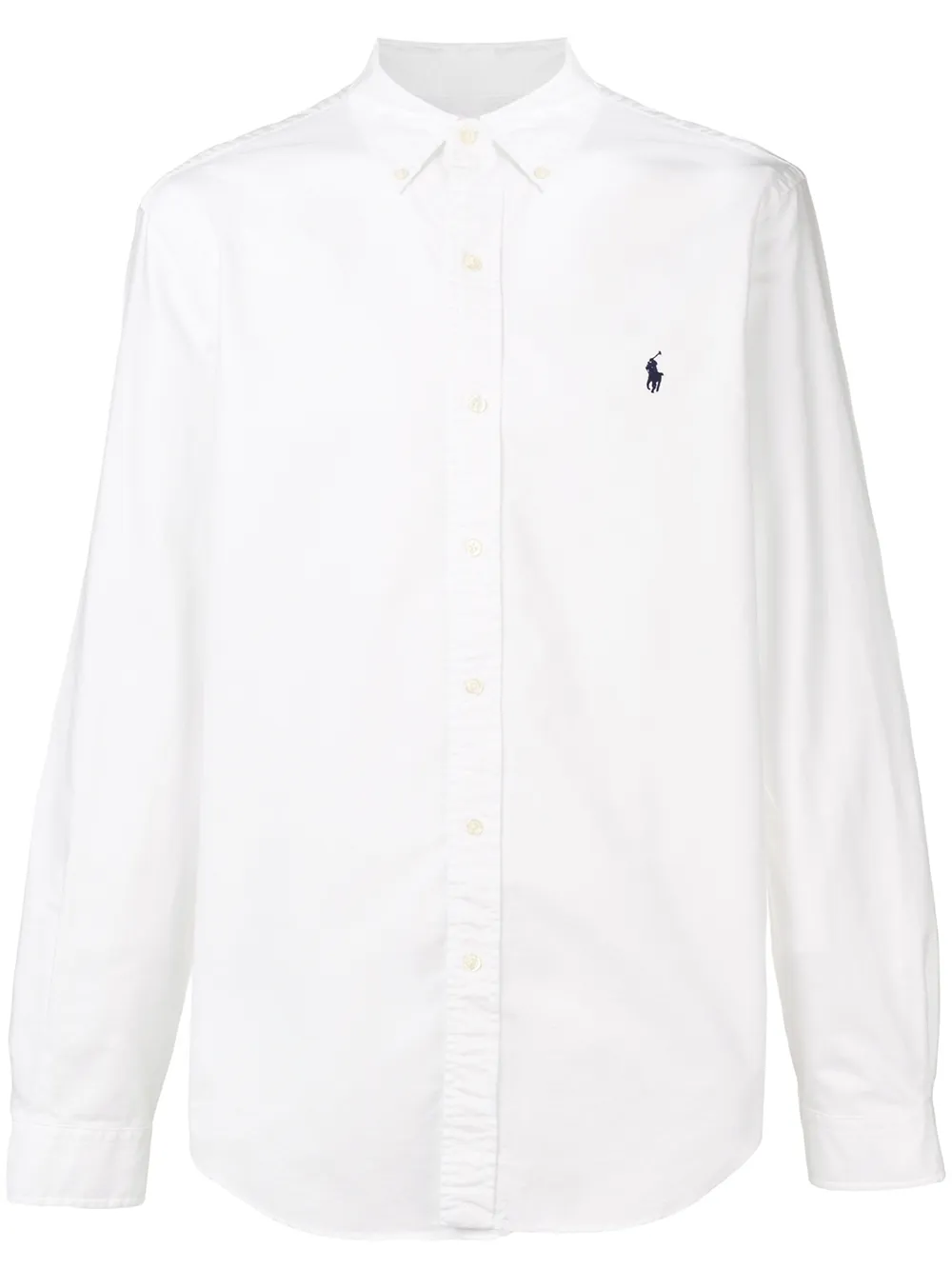 

Рубашка с вышитым логотипом POLO RALPH LAUREN, белый
