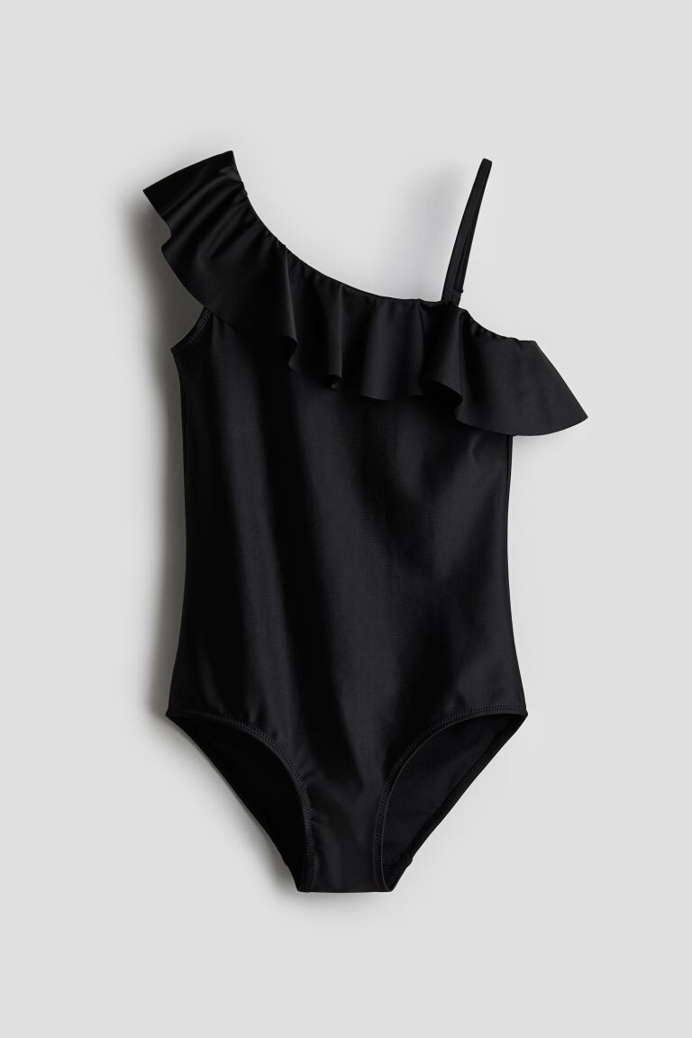 

Купальник на одно плечо H&M, черный