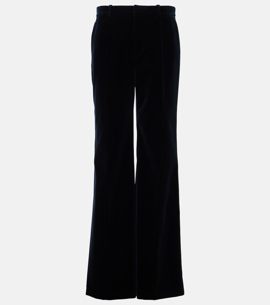 

Расклешенные брюки из хлопкового бархата Chloé, Evening Blue