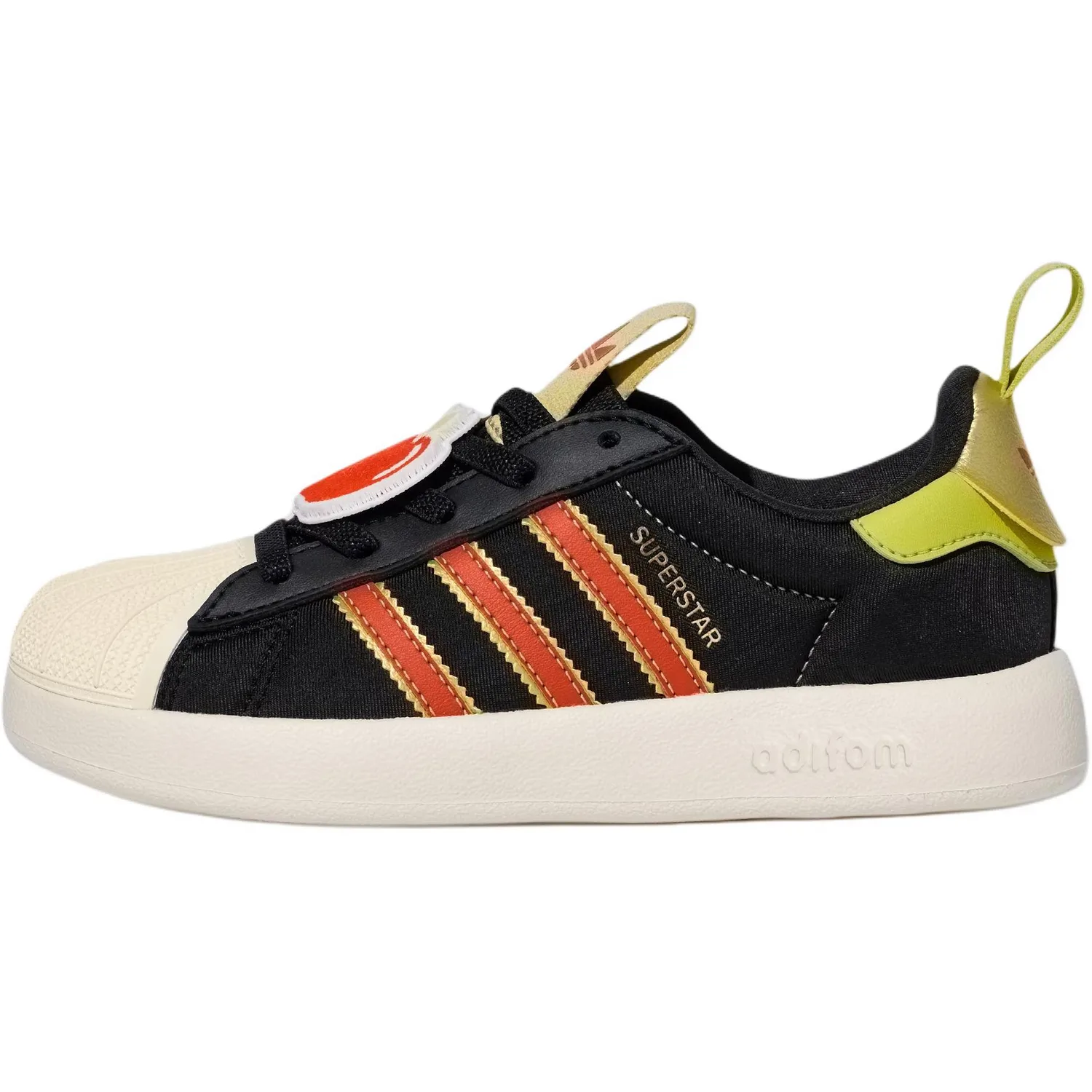 Adidas Originals AdiFOM Superstar 360 низкие скейтборд-кроссовки черные для детей 3-7 лет