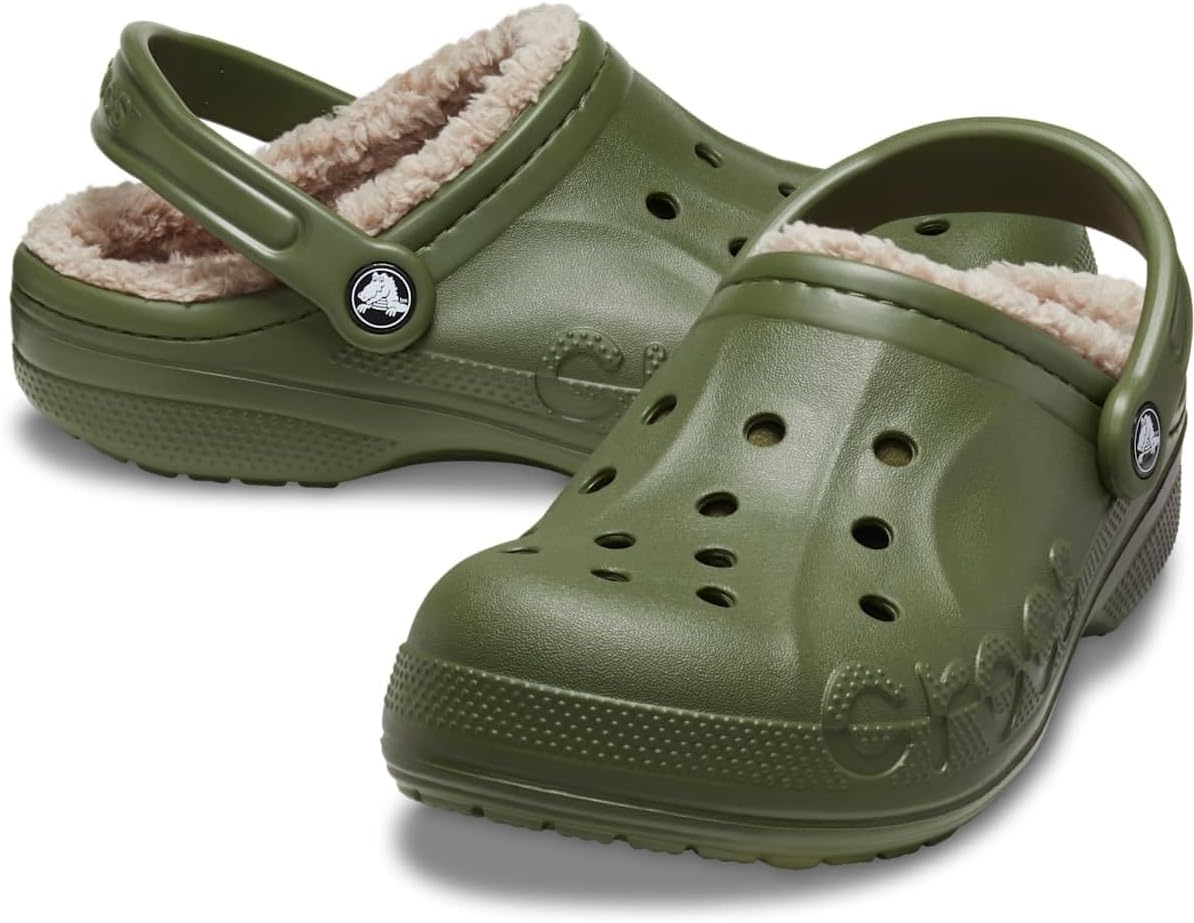 Мужские сабо Crocs Baya с подкладкой, зеленый — фото 2
