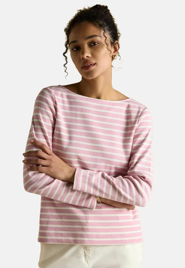 

Футболка в бретонском стиле с длинными рукавами и вырезом-лодочкой стандартного кроя. Joules, Pink, Розовый, Футболка в бретонском стиле с длинными рукавами и вырезом-лодочкой стандартного кроя. Joules, Pink