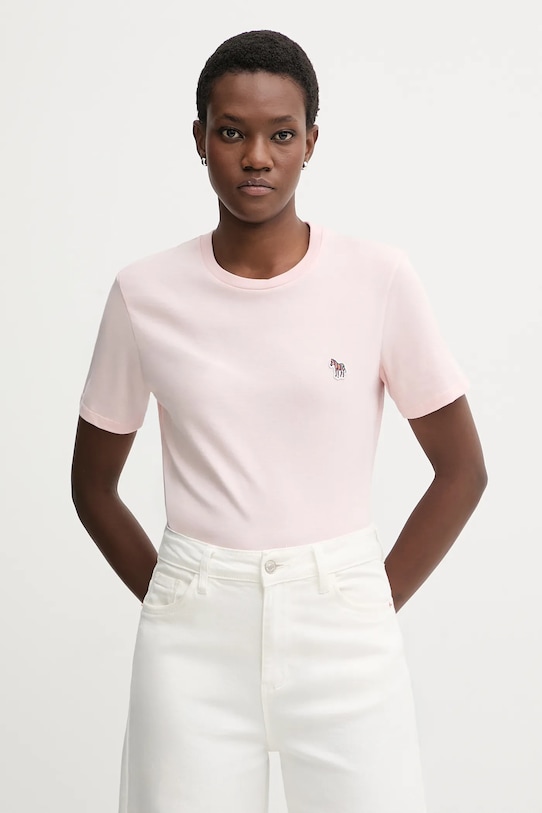 

Хлопковая футболка PS Paul Smith, розовый