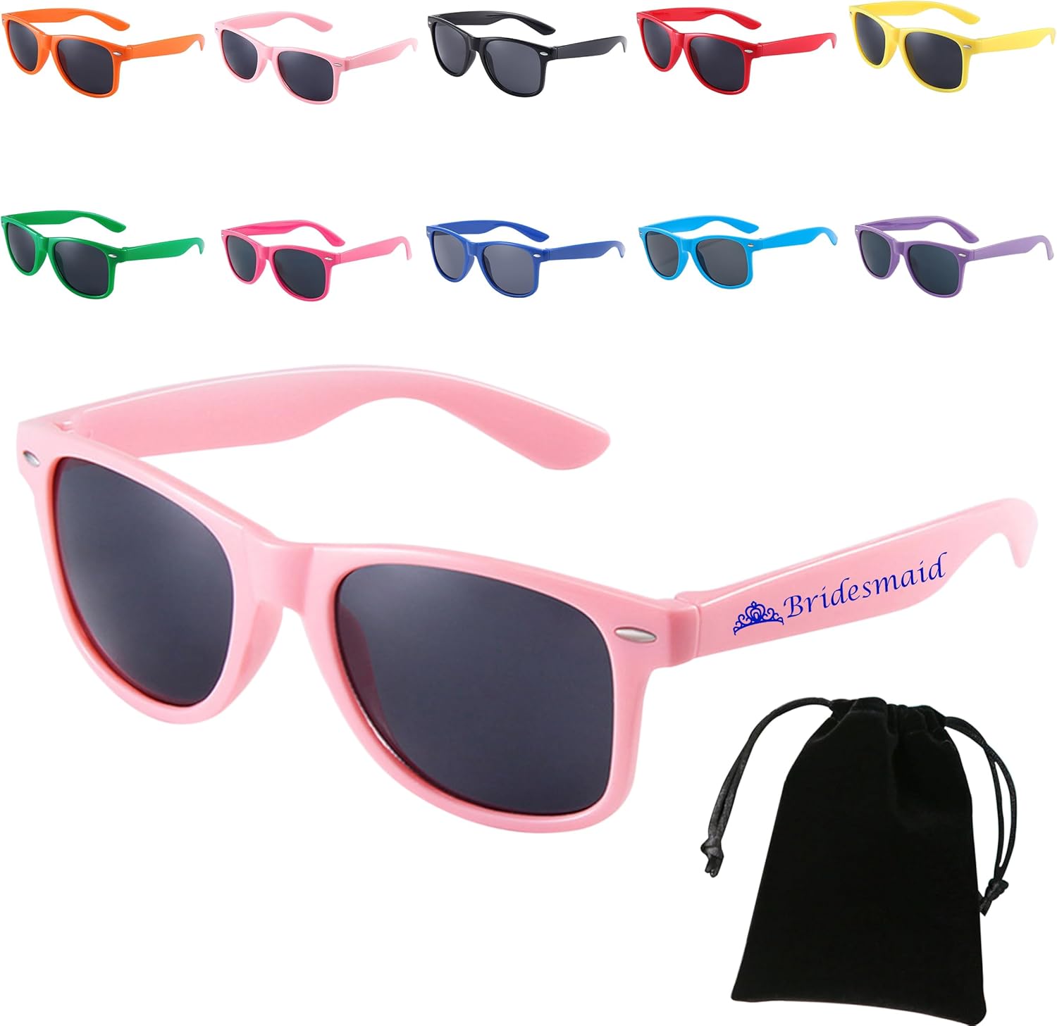 

Персонализированные солнцезащитные очки для мальчишника, оптовые заказы солнцезащитных очков на заказ для гостей, индивидуальные солнцезащитные очки для свадьбы, дня рождения, школы в подарок DFDG, Pink