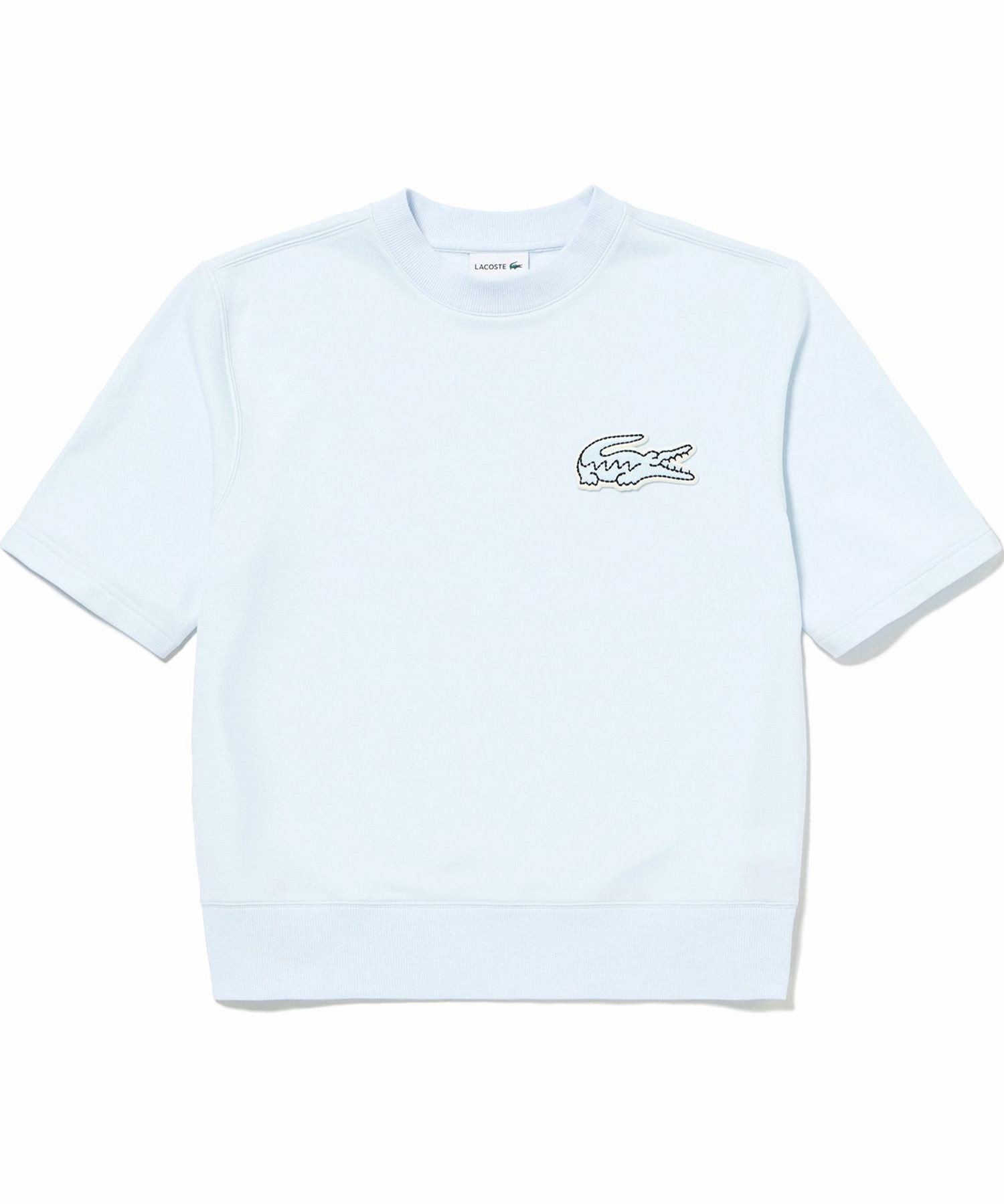 Толстовка с большим принтом в виде часов LACOSTE, Saxe Blue — фото 3