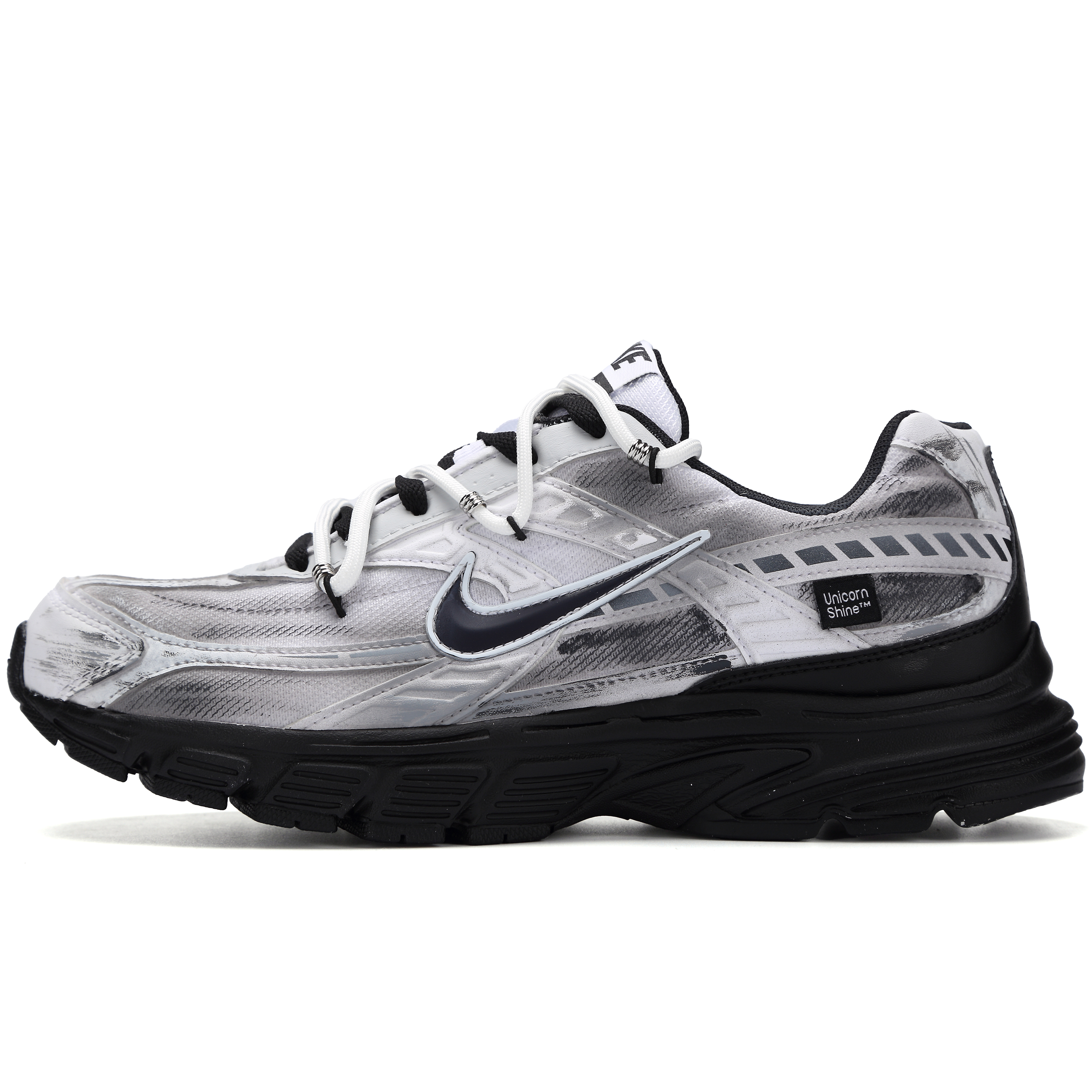 

Nike Кроссовки Initiator для бега по городу, износостойкие, низкие, повседневные, цвет черный-серый