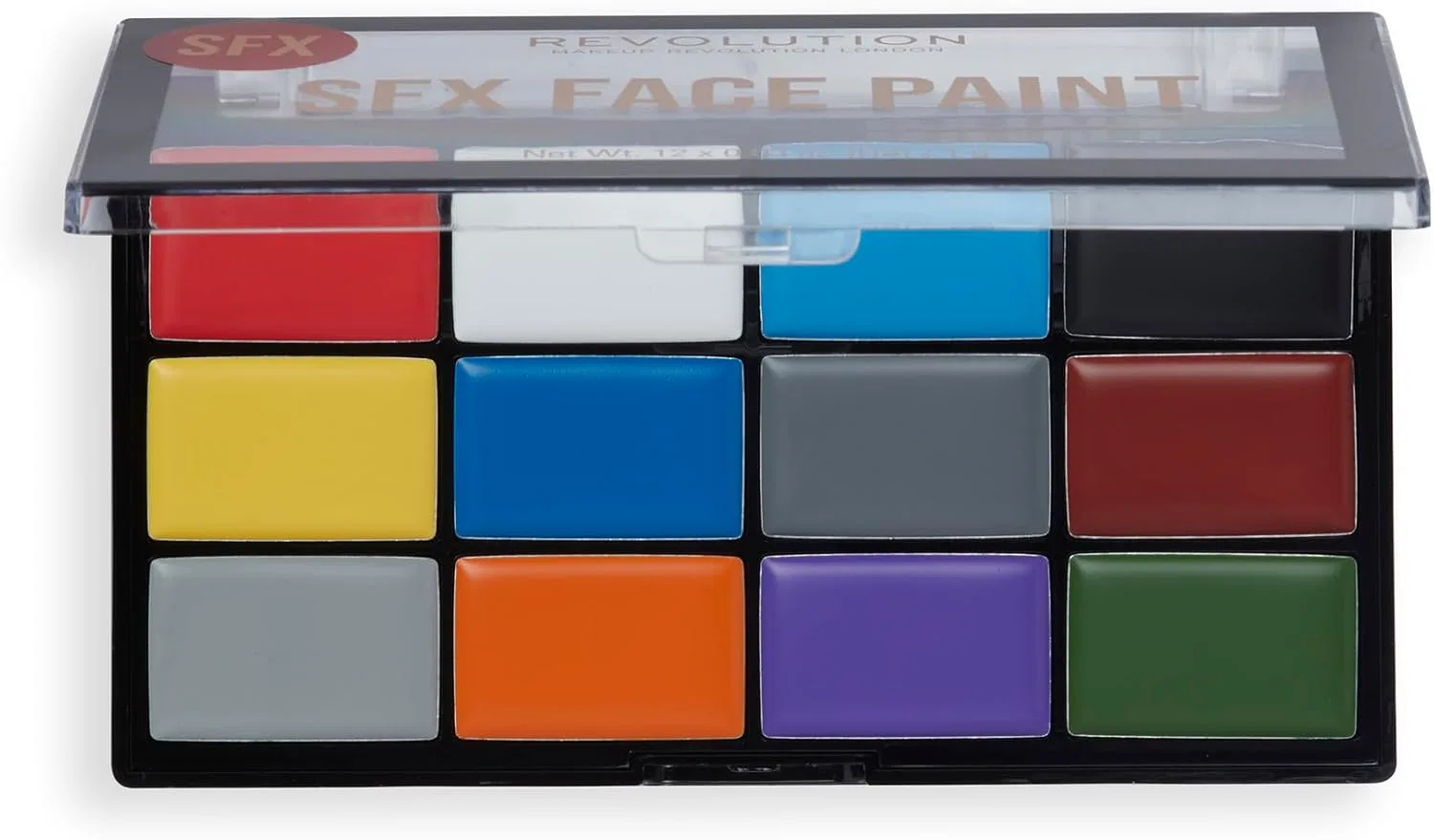 Палетка для лица Revolution Creator SFX Face Paint Palette, 12 оттенков, кремовая Revolution Beauty London