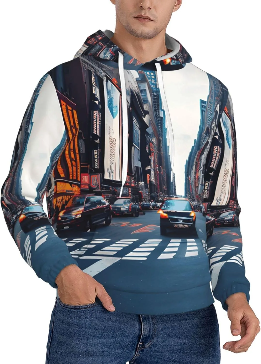 

Толстовка с капюшоном BaerK для мужчин, с принтом New York City