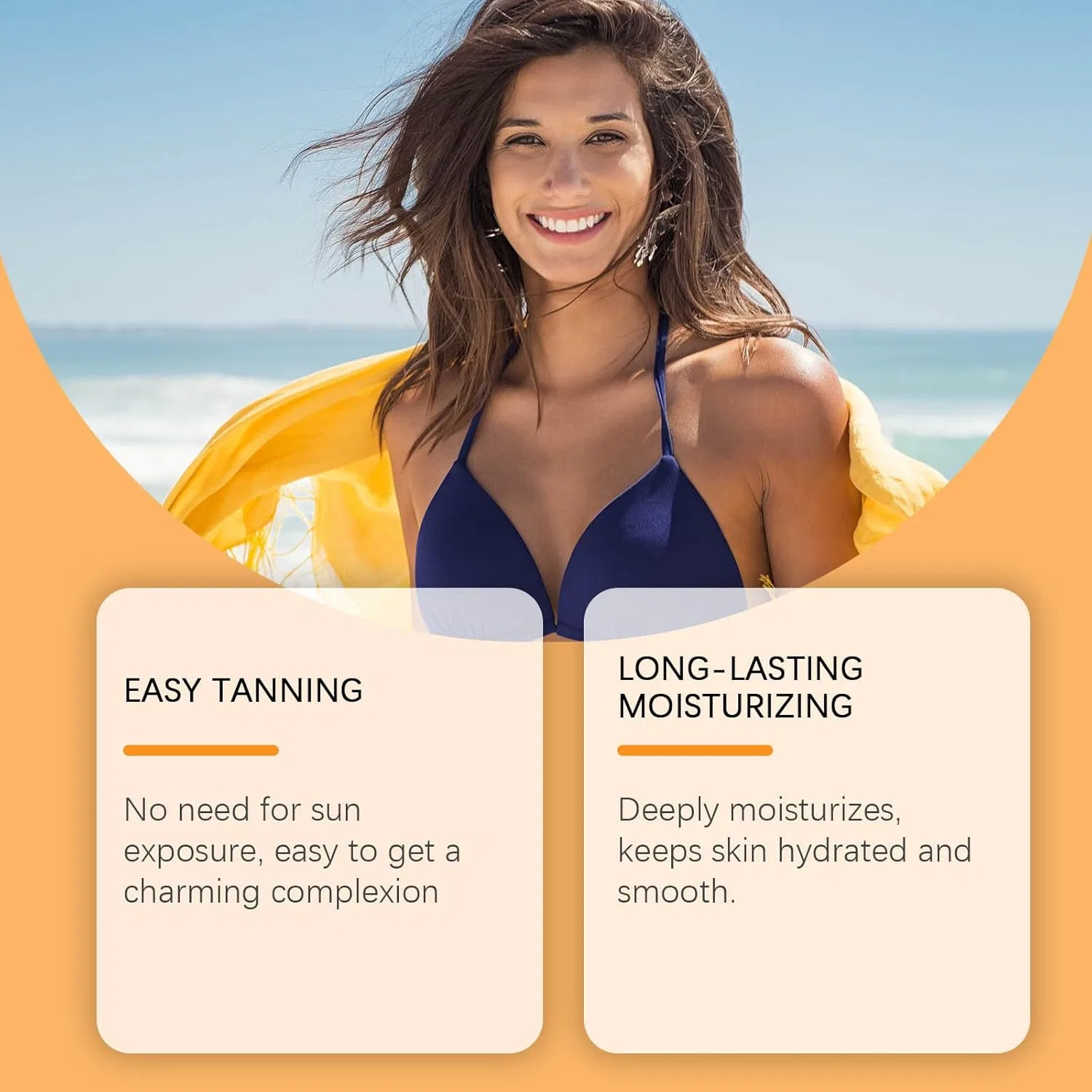 Гель для загара Instant Tan Enhancer Water с карином и кокосовым маслом, 1 шт Generic — фото 4