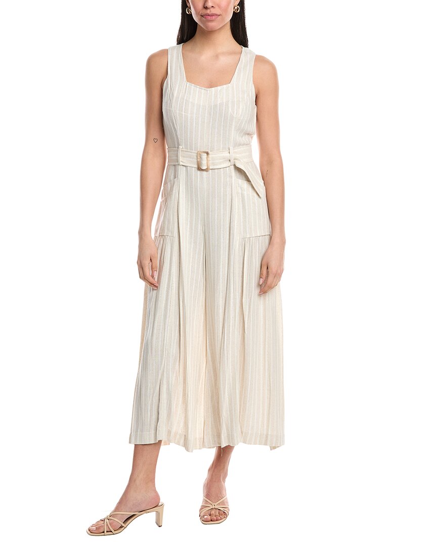 

Платье макси из льняной смеси Maison Tara, Tan