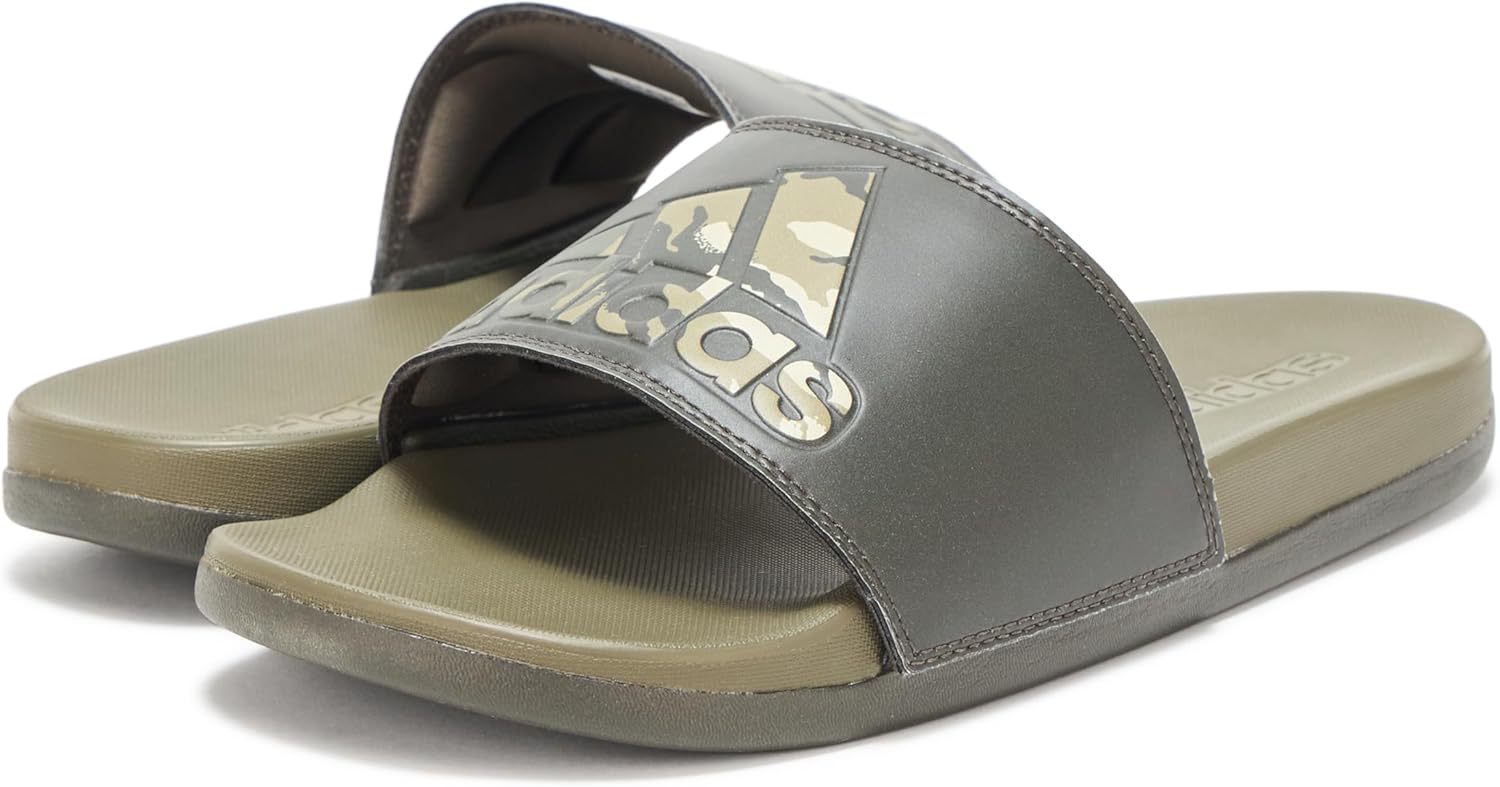 Шлепанцы adidas Adilette Comfort (унисекс), оливковый — фото 3