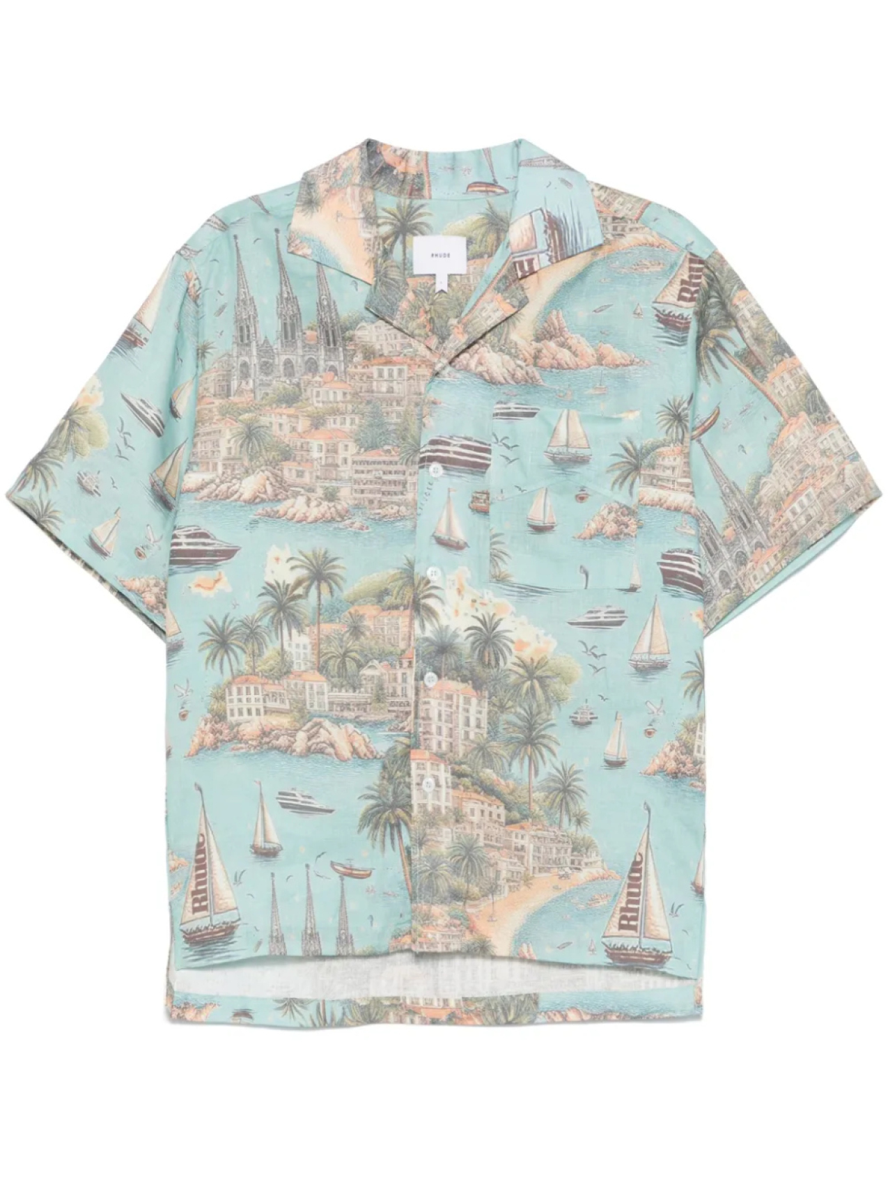 

Футболка RHUDE Sailing Map, синий