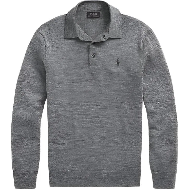 Поло из шерсти Polo Ralph Lauren, Gray