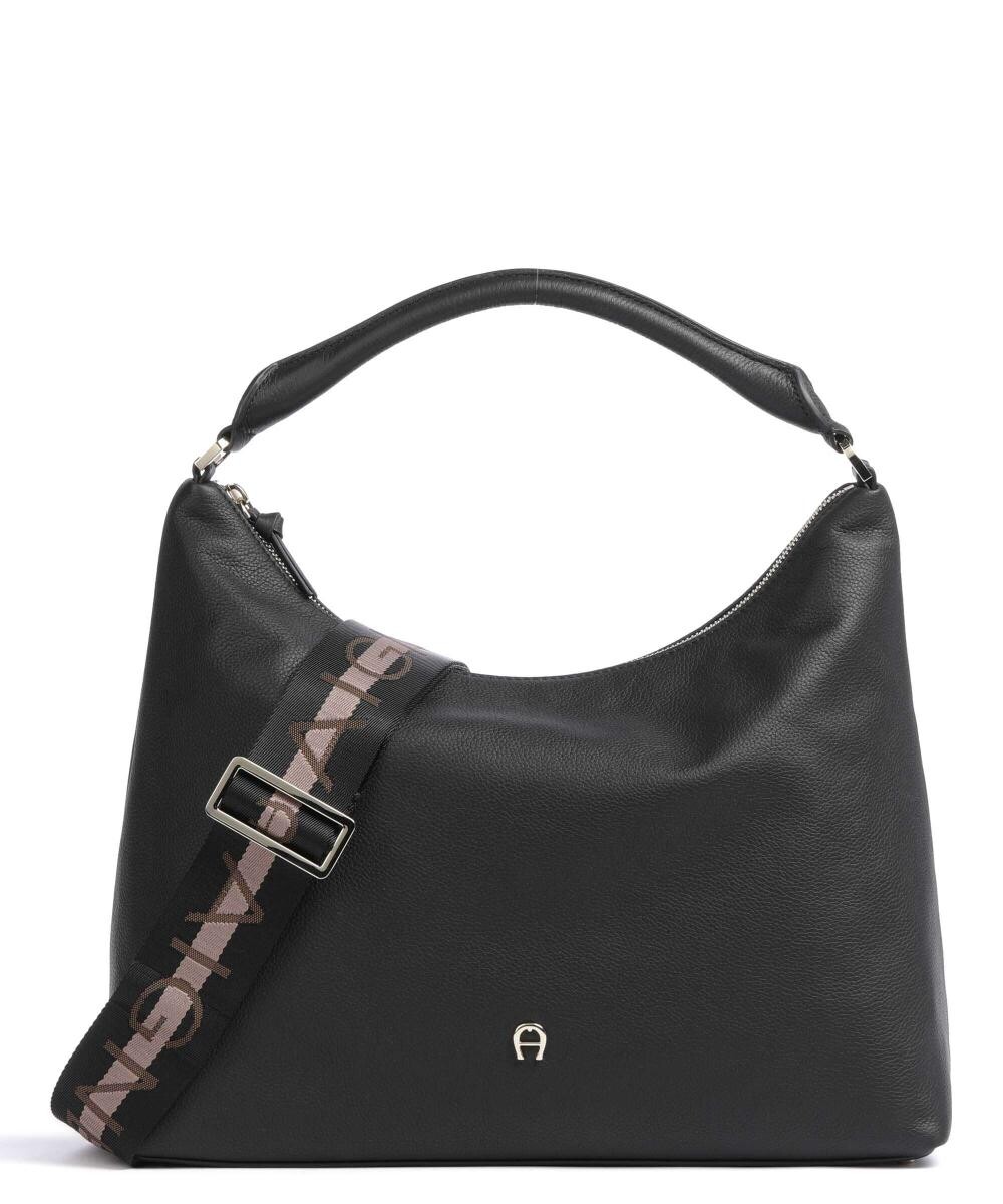 

Сумка-Ведро Zita из зерненой коровьей кожи Aigner, черный