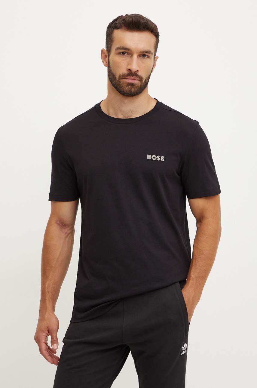 

Хлопковая футболка Boss Green, черный