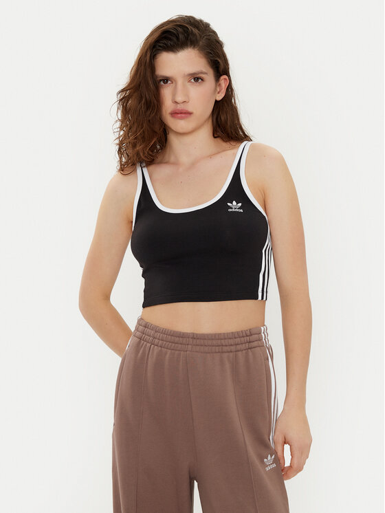 

Топ облегающего кроя adicolor 3-Stripes JD4612 Adidas, черный