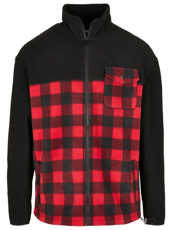 

Зимняя куртка Urban Classics, цвет black/redcheck