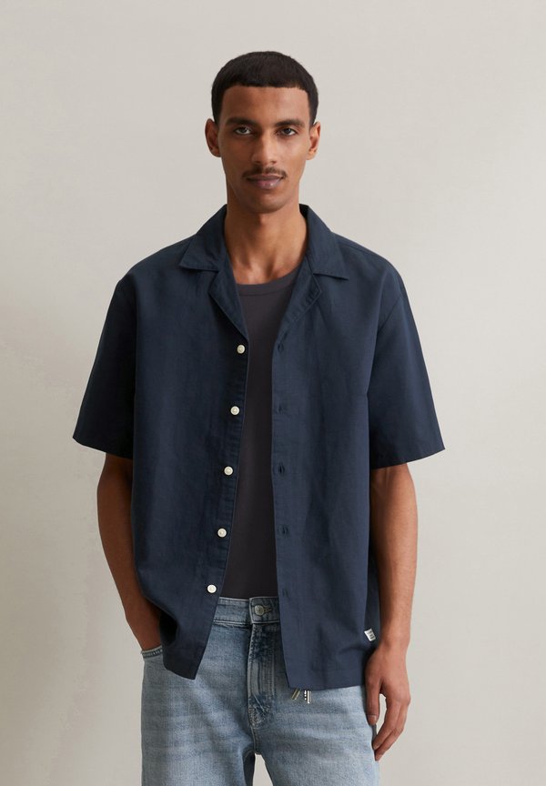 

Рубашка с воротником-стойкой Marc O'Polo Denim, синий