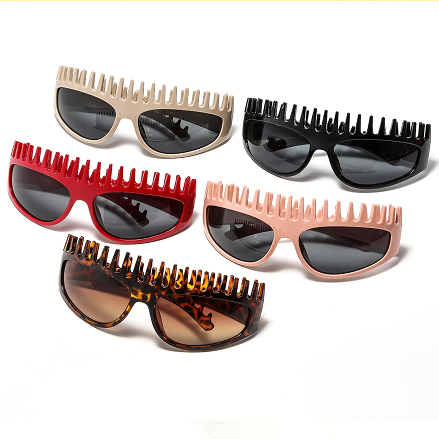 

bullabulling Модные большие овальные солнцезащитные очки для женщин, облегающие фигуру, толстые солнцезащитные очки в стиле повязки на голову, футуристические солнцезащитные очки-козырьки, Leopard