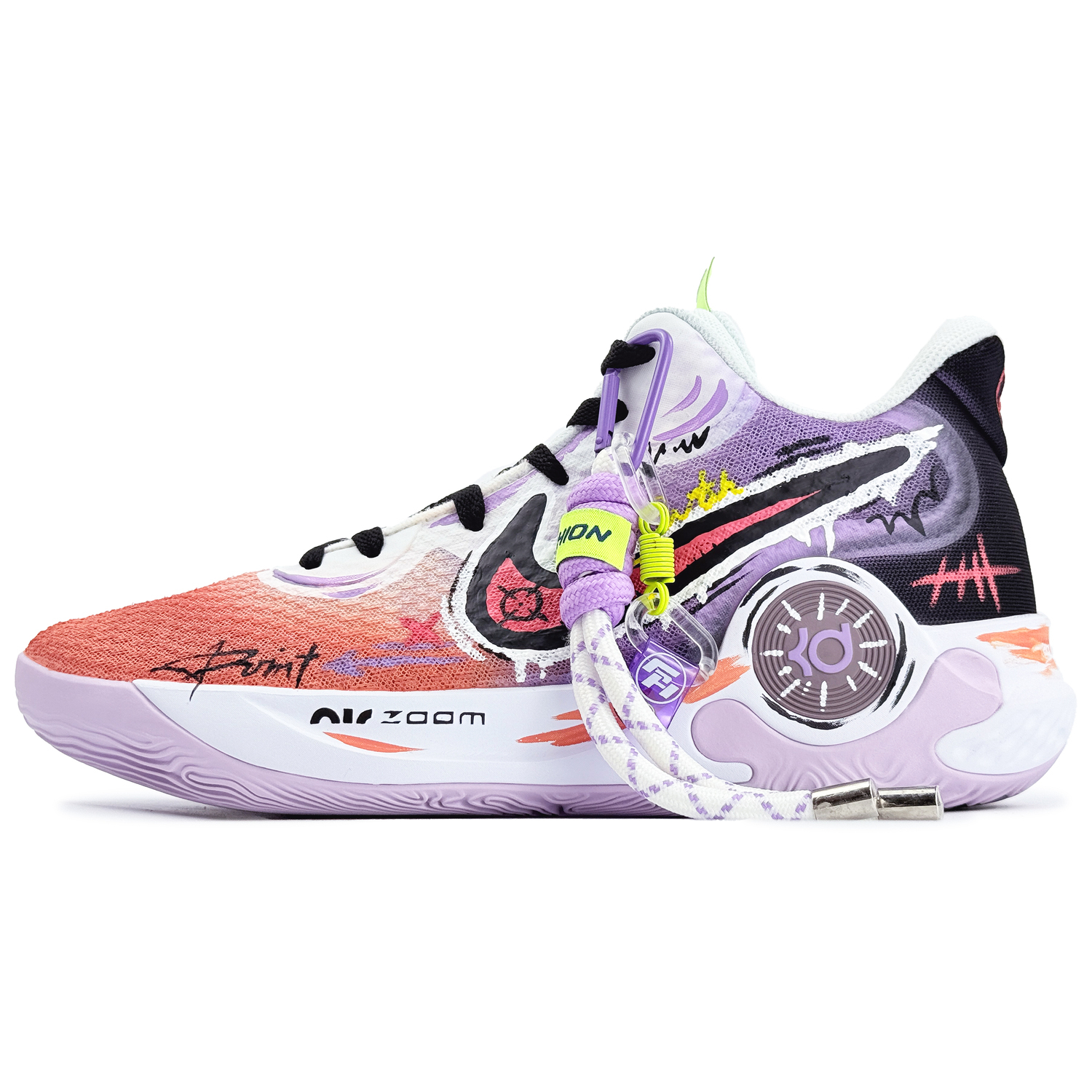 

Nike Кроссовки KD Trey 5 IX Mid Top Vintage баскетбольные мужские красно-фиолетовые, цвет Red Purple