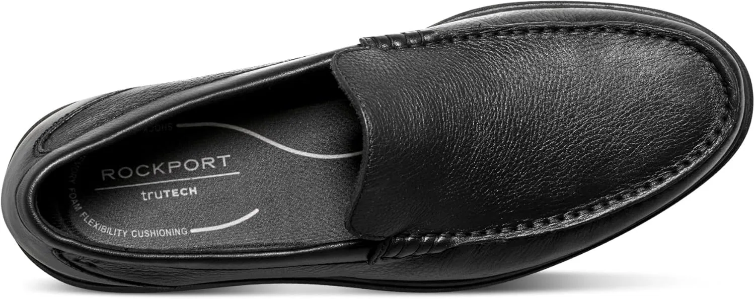 Мужские тапочки Rockport Jensen, Black Leather — фото 4