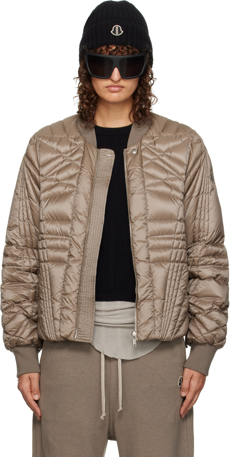 

Куртка-бомбер Moncler + Grey Megapenta Flight Rick Owens, Dust
