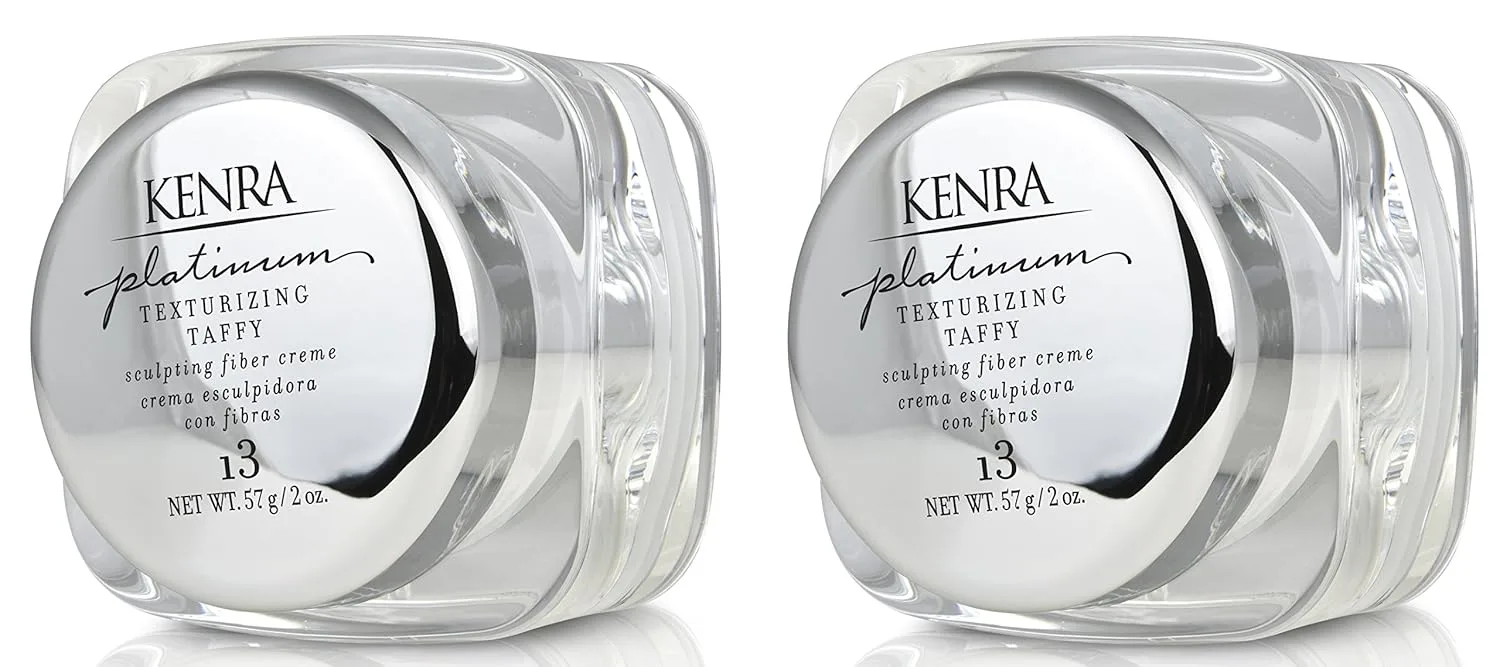 Kenra Platinum Texturizing Taffy 13 | Крем-воск для текстурирования | Средняя фиксация | Определяет, детализирует и сглаживает укладку | Идеальный контроль для коротких и длинных причесок | Для всех типов волос 113.40 г (2 шт.)