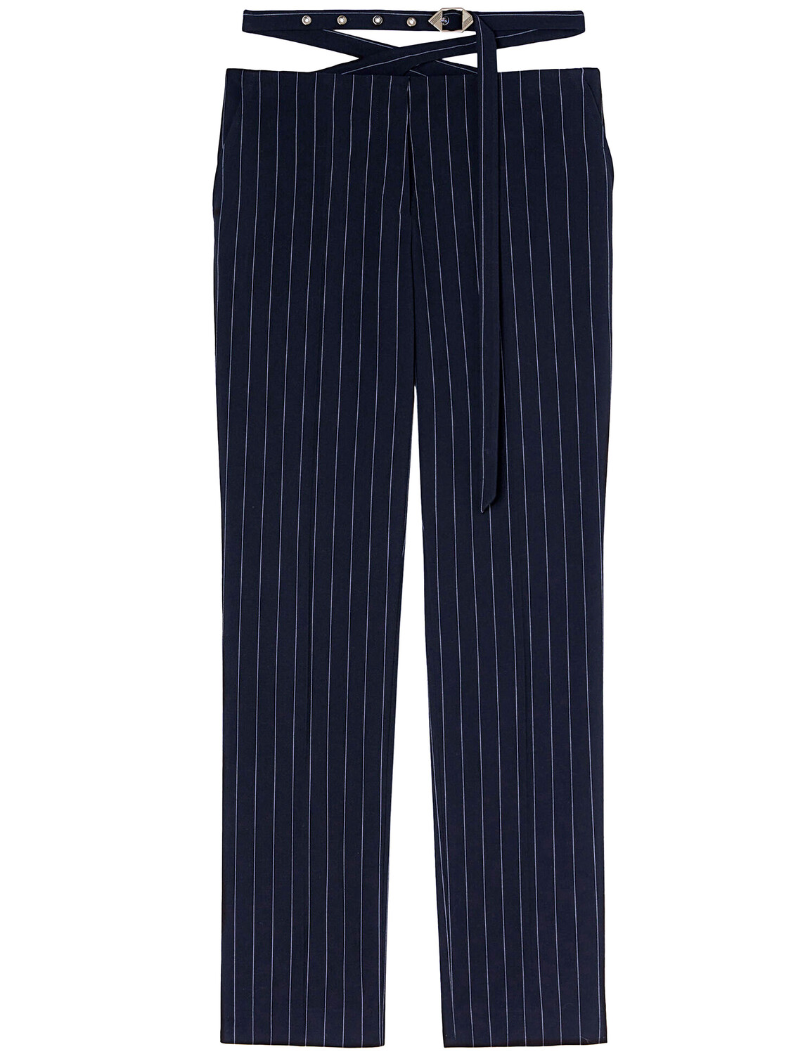 

Брюки The Attico Pinstriped, синий