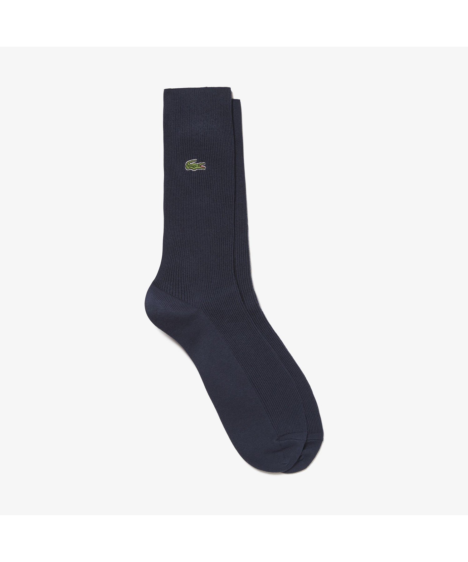 Носки с эмблемой часов, трикотажная резинка 1*1 LACOSTE, Navy