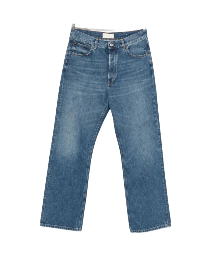 

Светло-Голубые джинсы прямого кроя Jeanerica, синий