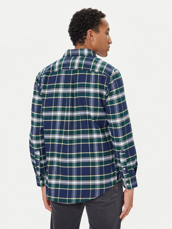Рубашка regular fit Hero MW0MW40473 Tommy Hilfiger, синий — фото 3