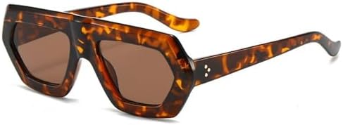 

Солнцезащитные очки неправильной квадратной формы 2027 года для женщин и мужчин, ретро-очки с градиентным переходом цвета, модные солнцезащитные очки UV400 MTZJH, Leopard