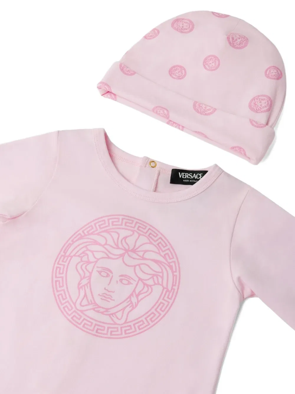 Пижамный комплект «Медуза в точках» Versace Kids, розовый — фото 3