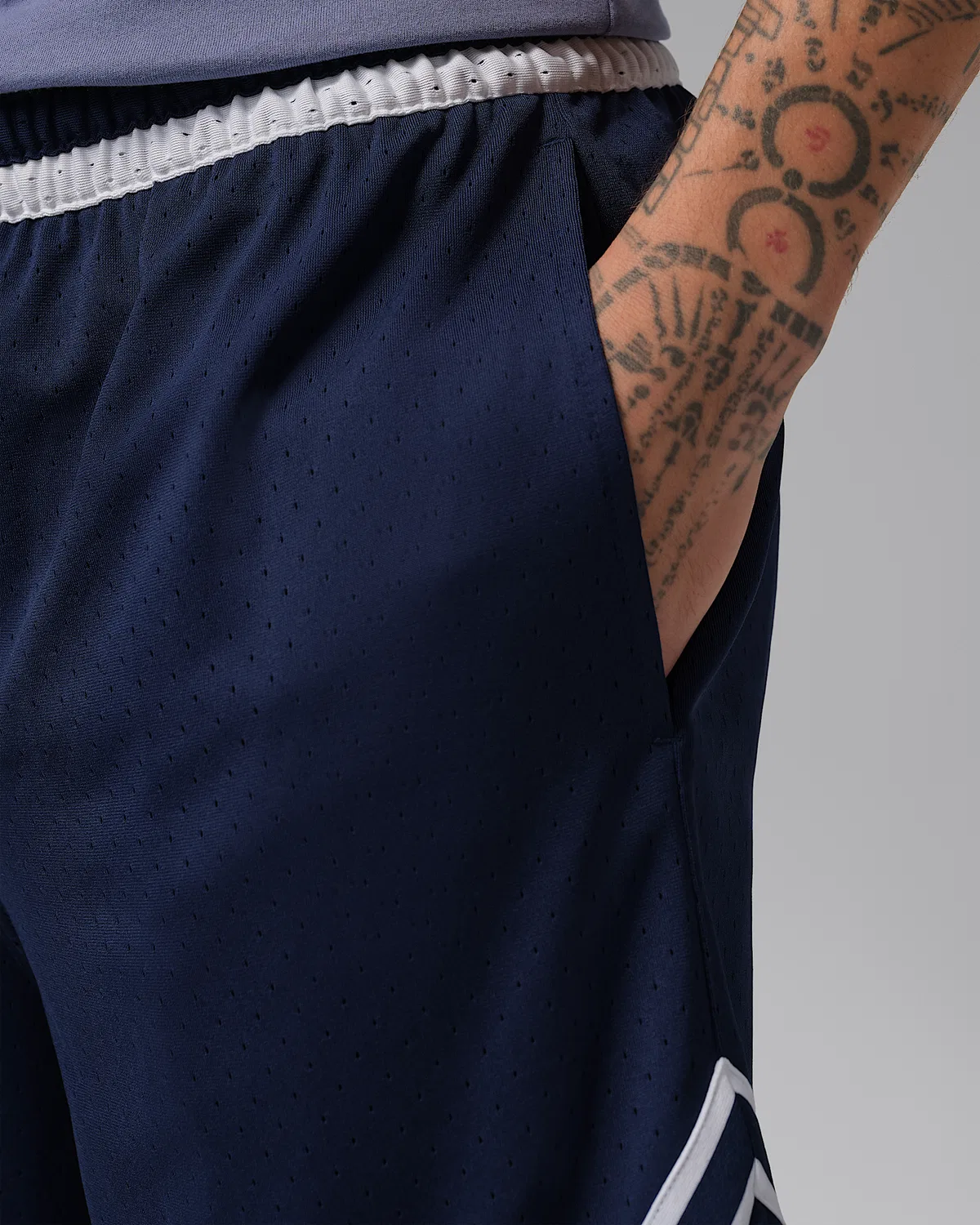 Мужские шорты Jordan Sport Dri-FIT 9" Diamond, Midnight Navy/Midnight Navy/Midnight Navy — фото 4