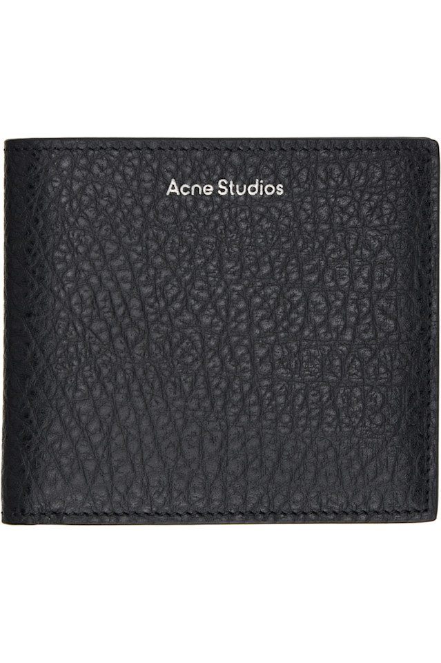 

Складной кожаный кошелёк Acne Studios, черный