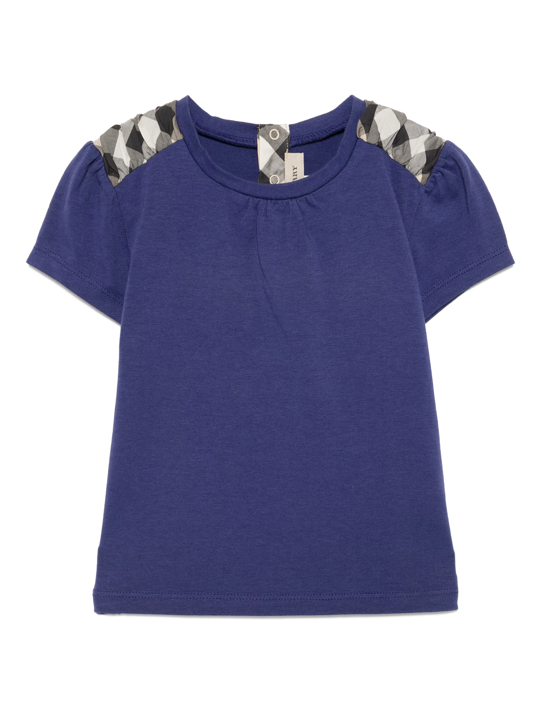 

Топ с короткими рукавами Burberry Kids, синий