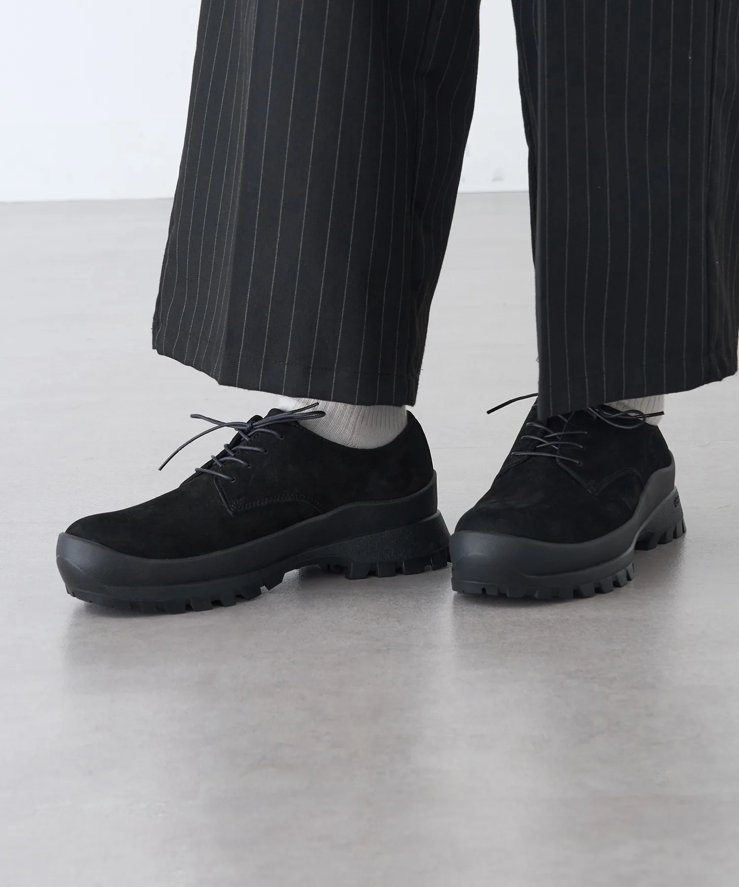 Мужские дерби-сникеры Vibram DERBY PLAIN TOE PADRONE чёрные — фото 4