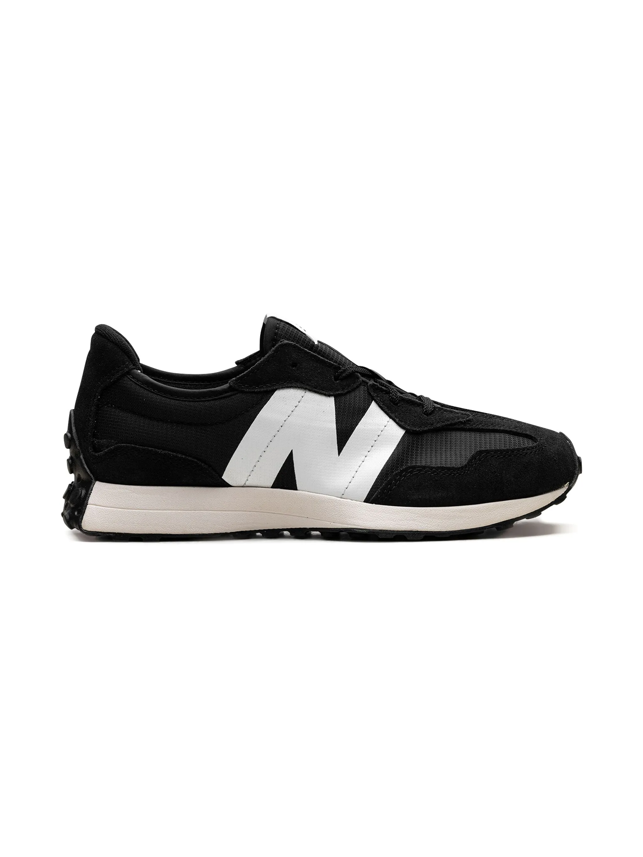 Кроссовки 327 Black/White New Balance Kids, черный — фото 2