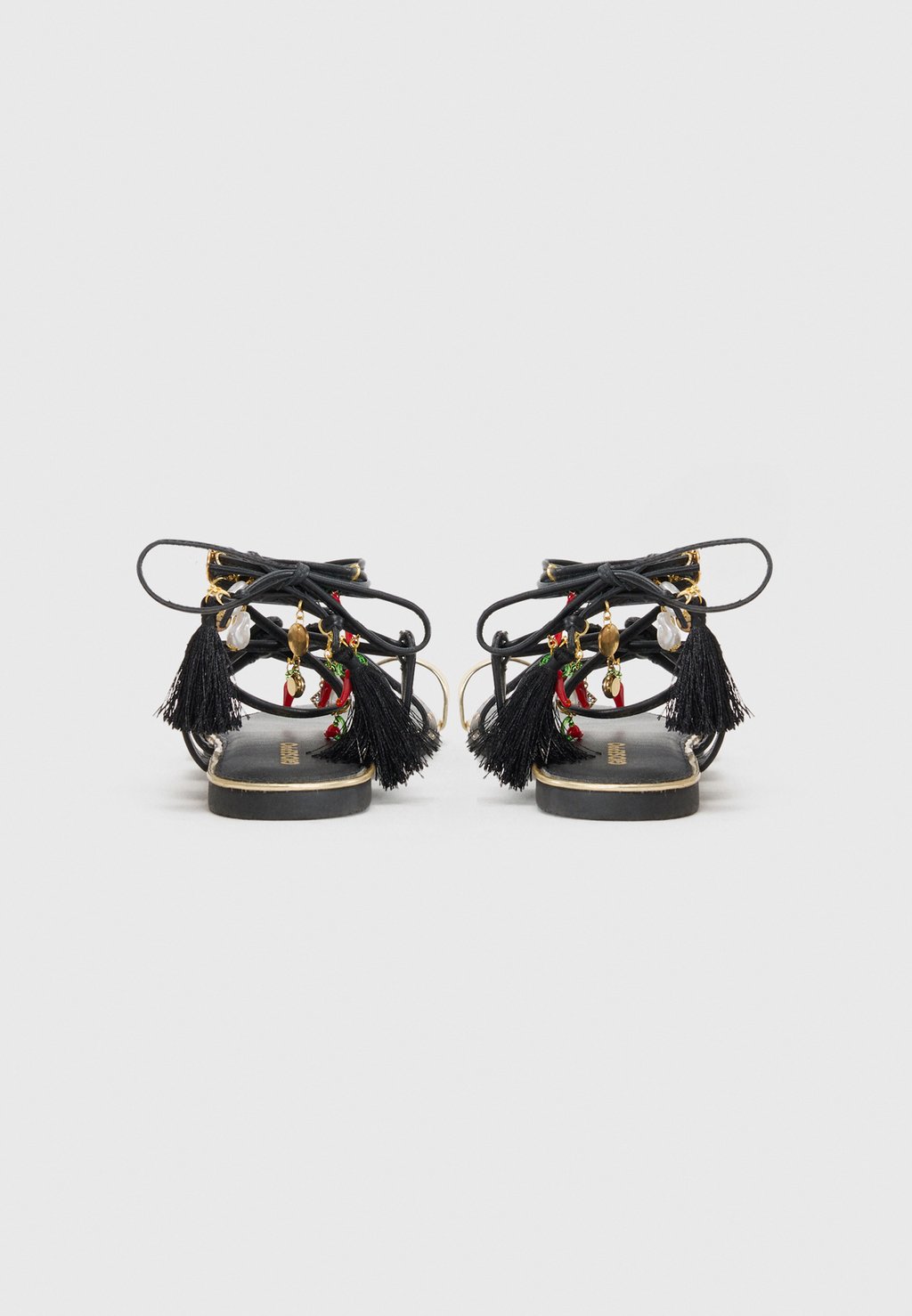 Сандалии с Т-образной застежкой IONE - Ankle cuff sandals Gioseppo, черный — фото 3