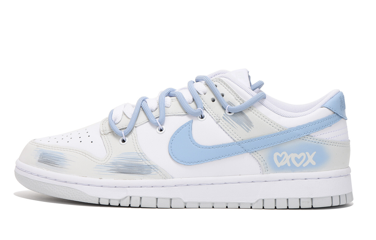 

Кроссовки Nike Dunk Skateboard Shoes Men Low-Top Gray Blue