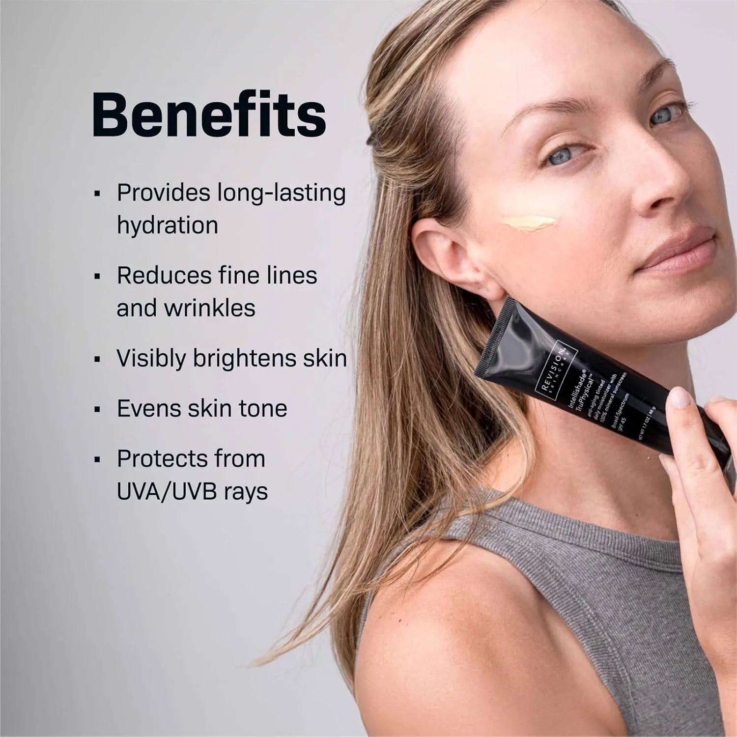 Крем для лица SPF REVISION SKINCARE Intellishade TruPhysical, % минеральный для лица, антивозрастной увлажняющий с и — фото 2