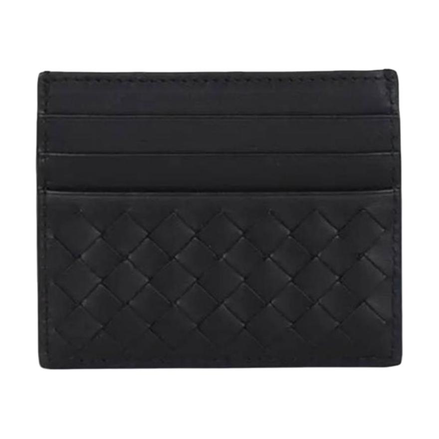 

Bottega Veneta Кожаный кардхолдер мужской черный