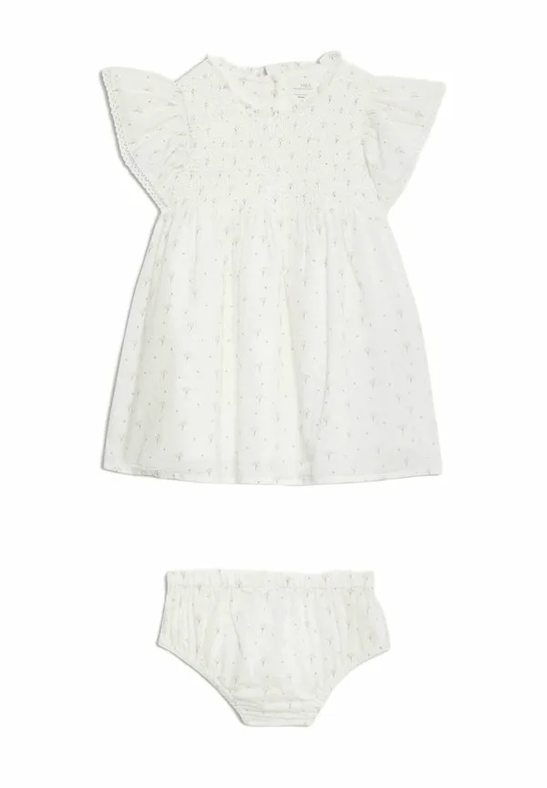 Платье с цветочным принтом Marks & Spencer, Ivory