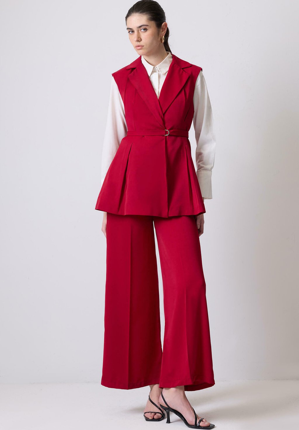 

Брюки SET - Waistcoat Touché Privé, красный