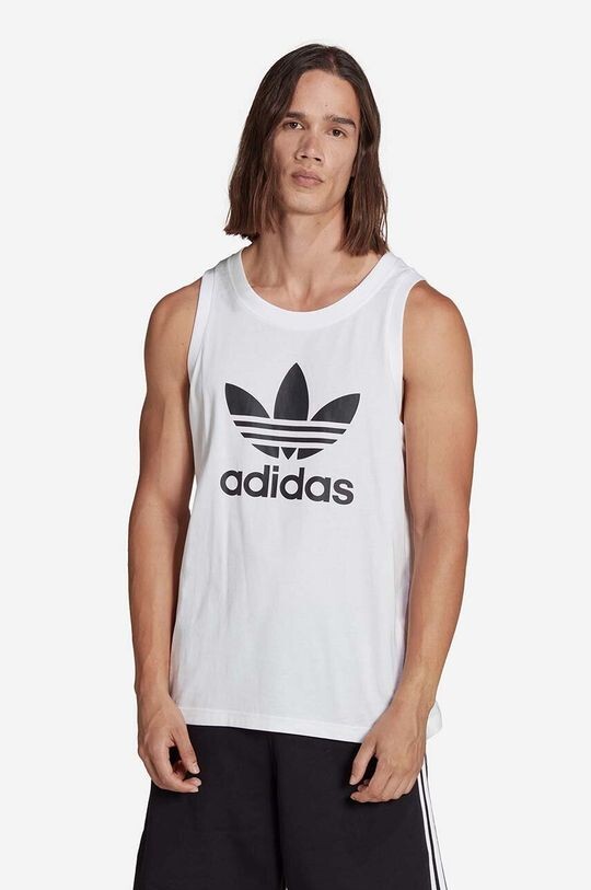 

Хлопковая футболка adidas Originals, белый