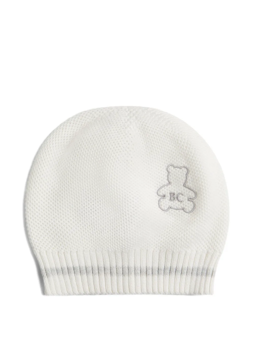 

Шапка бини с вышитым логотипом Brunello Cucinelli Kids, белый