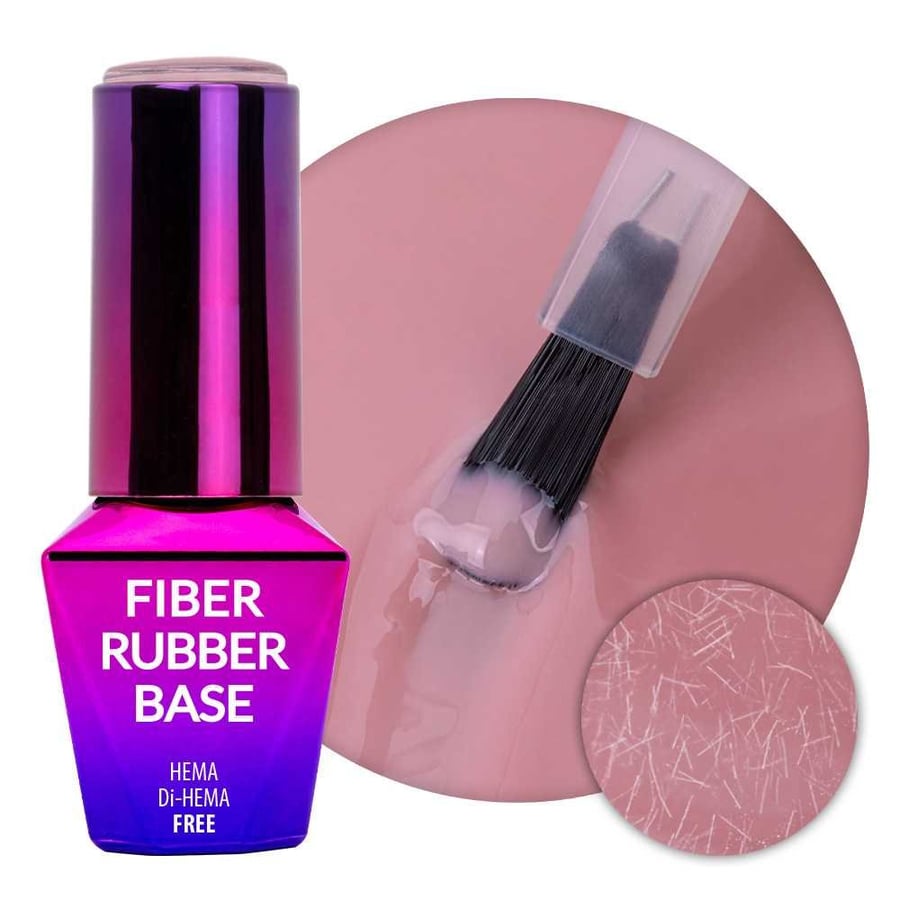 

волокнистая каучуковая основа MollyLac Smoky Pink без HEMA/Di-HEMA 10 г