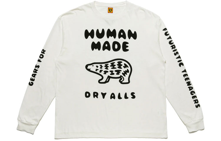 

HUMAN MADE Футболка унисекс белые